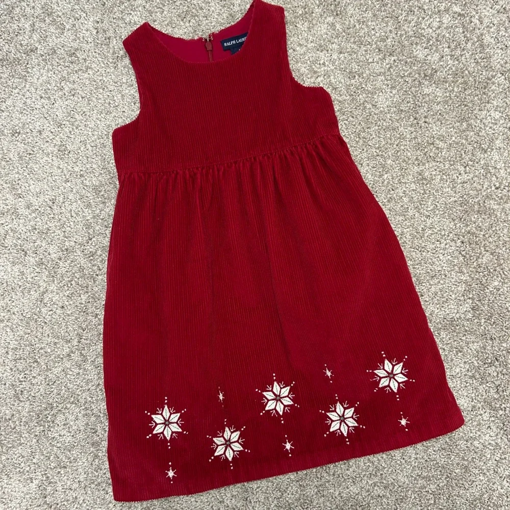 ralph lauren girls christmas dress | Dresses | Ralph Lauren Corduroy Jumper Size 5 Snowflakes Holiday Red Page 14: Bodycon Dresses